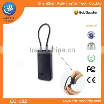 Good Quality and Competitive Price Black EAS Security Self Alarming Tag with Lanyard