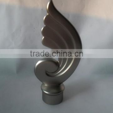 zinc alloy curtain rod finial