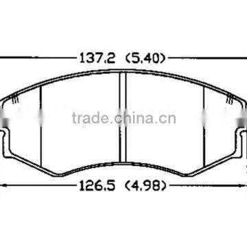 D700 58101-28A00 for hyundai brake pad