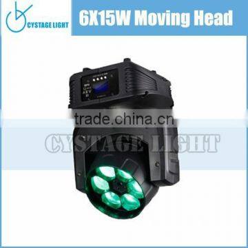 6X15W Led Moving Head Stage Beam Light