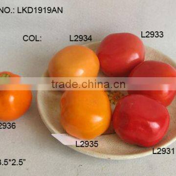 2014Artificial Fake Fruits 3.5*2.5 Inch Artificial Polyfoam Weighted Tomato House Decoration