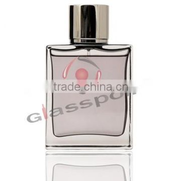 Glass Bottle 100ml for costmetic products, high quality glass bottles with metal cap