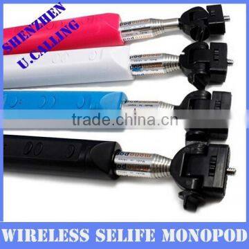 2015 New Arrival Wireless Bluetooth Selfie Stick Monopod With Zoom For IPhone and Android Phone photo-6