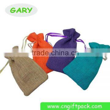 Small Kids Drawstring Bag Jute Promotional Bag