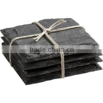 Classic Kitchen Black Slate Coaster For Food and Drinks
