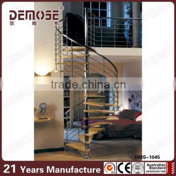 used stainless steel 304 spiral staircase for home using