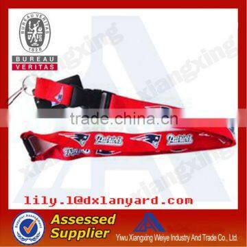 Fashion smoothly custom cheap true nylon lanyard made in china