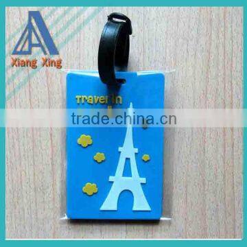 Silicone luggage tag with Message