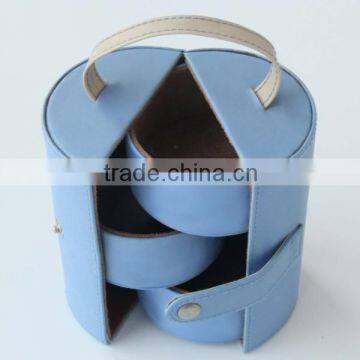 Elegant Blue Pu Jewelry Gift Box Made in China(ZJ_80060-1)