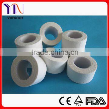 medical colored cotton sports adhesive tape/medical zinc oxide tape