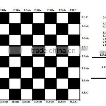 24x24FT portable black and white dance floor for wedding party