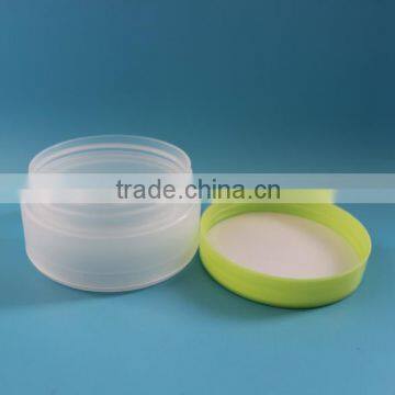 100ml 3.3oz Frost Double Wall PET Plastic Empty Jar Container for Cosmetic photo-3