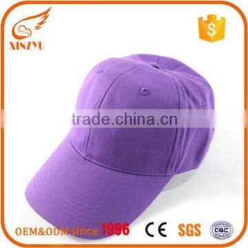 2016 wholesale blank custom 100% cotton long bill baseball cap