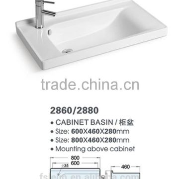 LELIN L60cm ceramic cabinet basin bathroom vanities top bathroom basin sink of LT-079