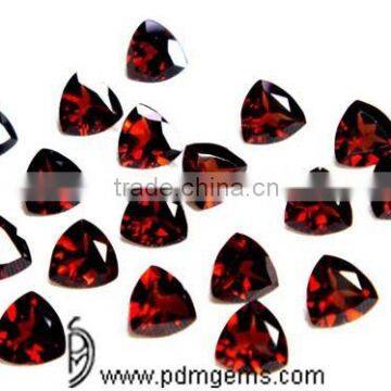 Mozambique Garnet Trillion Cut Faceted Lot For Platinum Necklace From Wholesaler