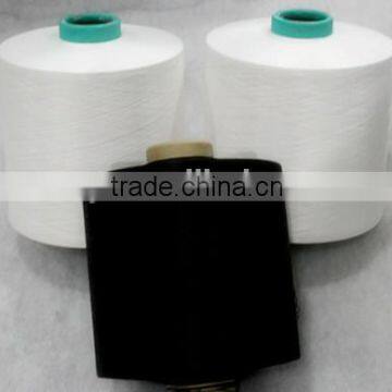 hangzhou supplier dty 150D/48F polyester yarn semi-dull dope dyed black