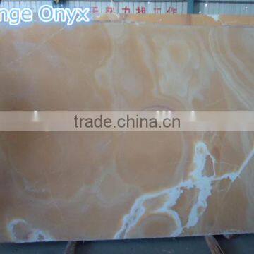 Polished Nature Marble Stone Orange Onyx