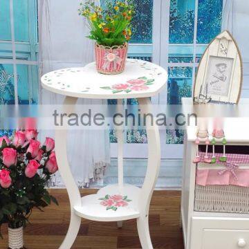 distressed wooden tea table design