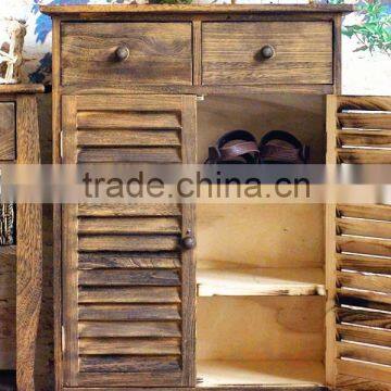 Home Used Wood Furniture Cheap Shoes Cabinet 3 Colors for Your Choice photo-6
