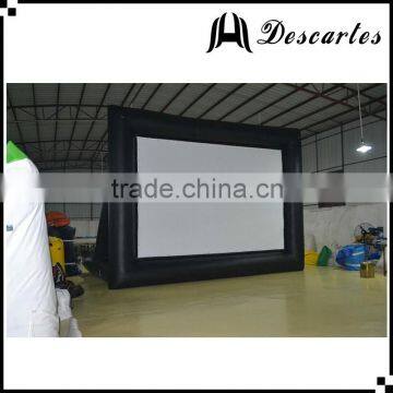 Indoor/outdoor inflatable projector cinema screen for commercial use