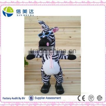 Hot Selling Wholesale eletronic zebra Plush Toys