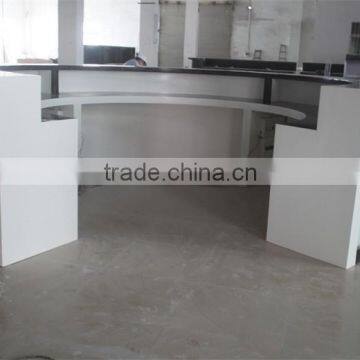 3d hotel interior design front desk reception counter