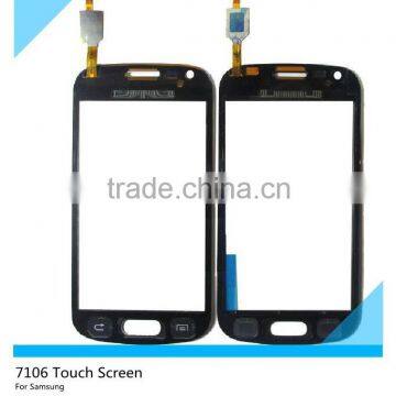 S7106 Black Front Outer Touch Screen Digitizer Glass Lens Replacement Cover for Samsung Galaxy Ace / S7106