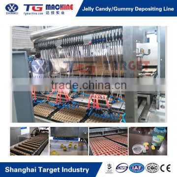 Quality Gelatin Pectin Gummy / Jelly Candy Depositing Line with factory photo