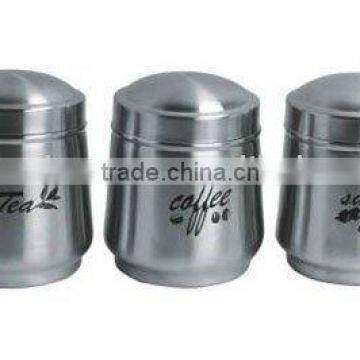 Tea/Coffee/Sugar Printing Stainless Steel Canister