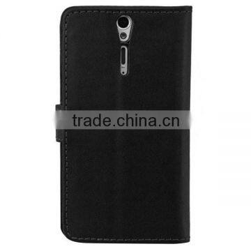 Elegant PU Leather Case for the Sony Xperia S LT26i, Magnetic Fastener and Stand Function COVER FOR SONY