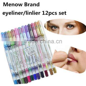 M.N Menow Waterproof eyeliner pencil lip liner pencil better quality than solone