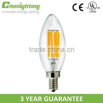 Cheap price filament led candle light e12 e14 4w c35 led filament candle bulb