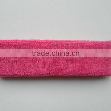 No printing sport terry headband sweatband