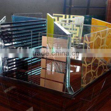 Curtain wall glass designs, metal color ceramic looks more bright