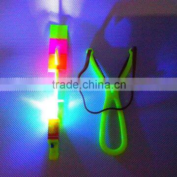 Kid Games Toy Elastic LED Flying Rotating Rocket Arrow Helicopter Kids photo-3