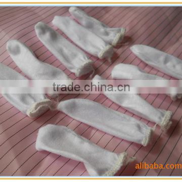 White Microfiber lint free cotton polyester finger cot