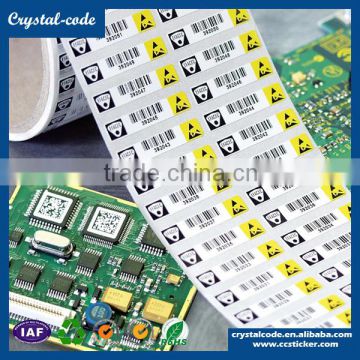 Monitor temperature water proof self adhesive high temperature label