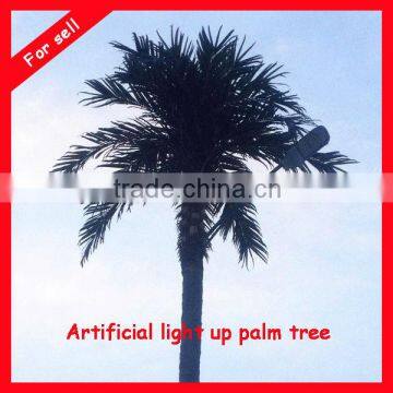 outdoor artificial palm tree plant with lights