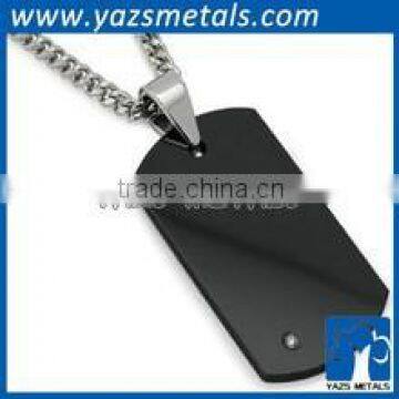 Cheap Blank dog tag with black color