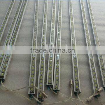 WHITE COLOR 1m long 5050 72leds led rigid bar;DC12V input;U type alu housing, waterproof