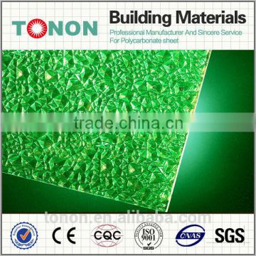 Impact resistance polycarbonate solid sheet rain water proof embossed sheet for roof and floor