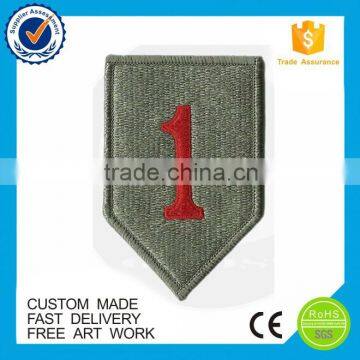 E-friendly Factory price embroidery number patches