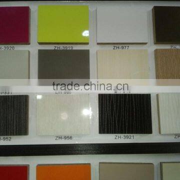 ZH UV mdf board for kitchen cabinet door and wooden furniture