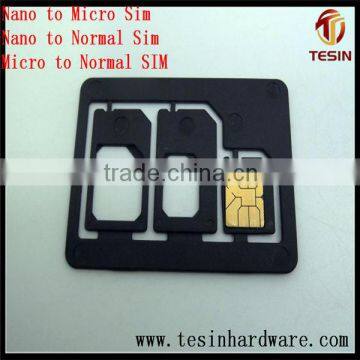 Hot new style nano sim and micro sim card adapter for iPhone Sunsang HTC