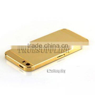 wholesale hot selling mobile phone cover 24k gold housing for iphone 5s SE