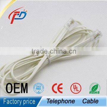 Factory price unscreen indoor telephone line telecommunication rj11/rj12 connector