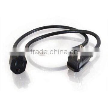 high quality 125V 10A 18AWG US AC power cord NEMA 5-15P to NEMA 5-15R