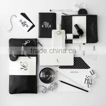 Travel Faux Leather Colorfield Zip Pouch photo-6