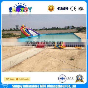 2016 Hot Sale Metal Frame Swimming Pool Made of 0.9mm PVC Tarpaulin photo-2