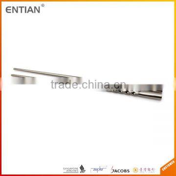 Eco-friendly Hollow Round Stainless Steel Portable Chopsticks photo-2